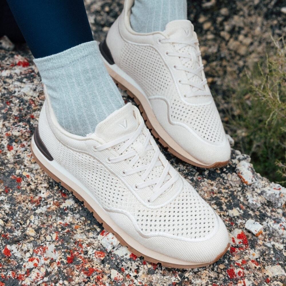 Vivaia AllDay SlipOn Breathable Mesh Comfort Retro Cream Ivory Mesh Sneakers 9